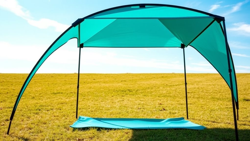 portable shade size and features