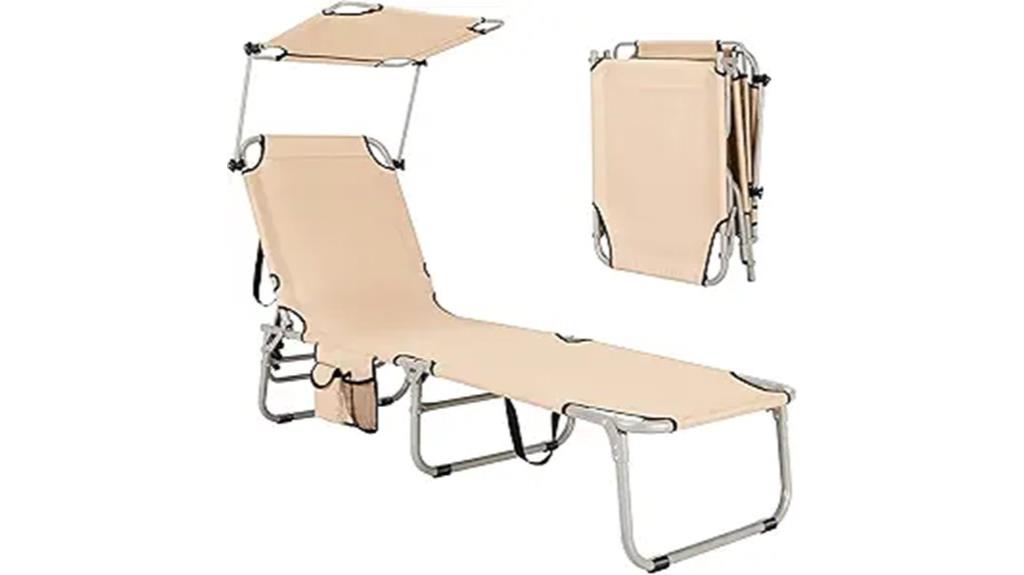 portable sun shade lounge