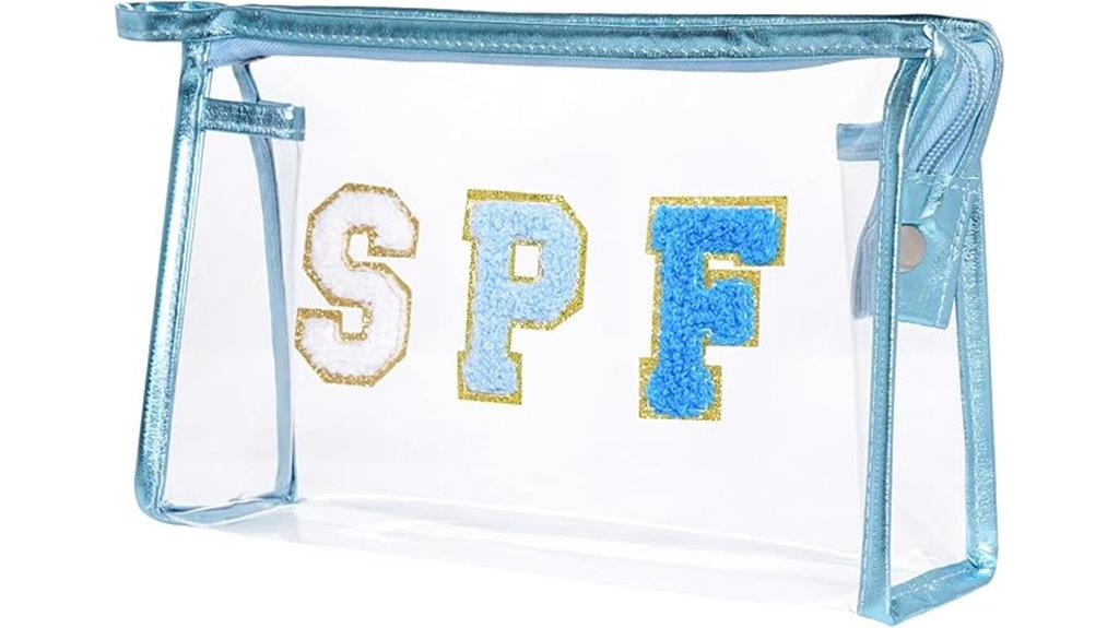 preppy cosmetic travel bag