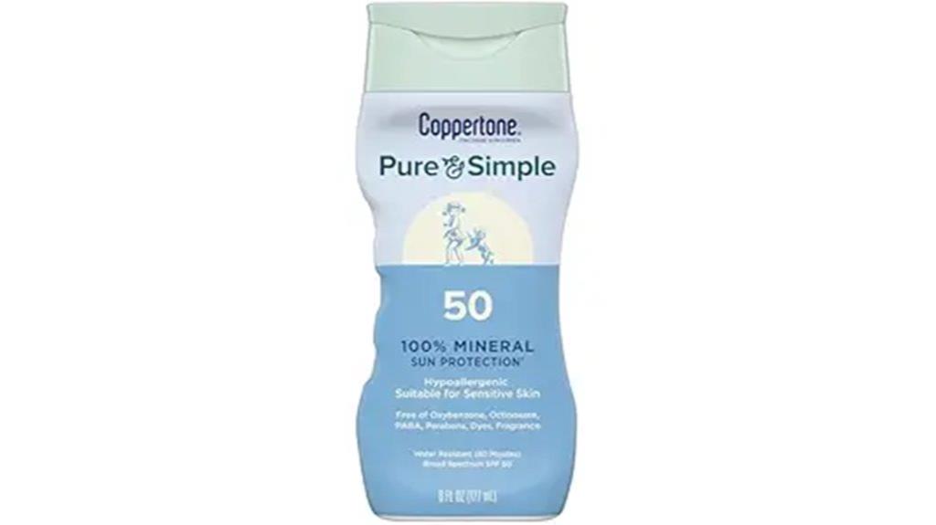 pure simple spf 50 lotion