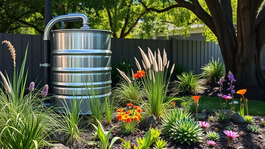 rainwater harvesting and native planting