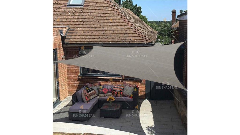 rectangular sun shade canopy
