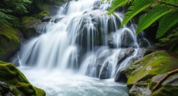 relaxing waterfall white noise