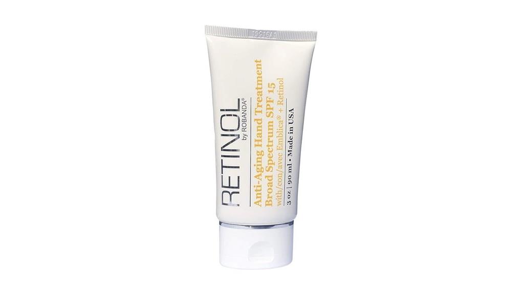retinol hand treatment spf