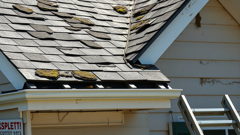 roof damage warning signs