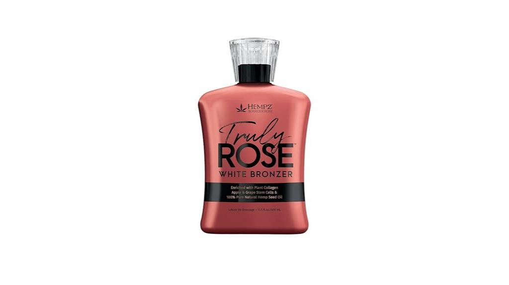 rose white herbal tanning lotion