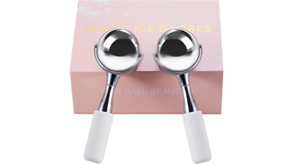 rotating steel ice globes