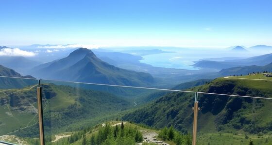 safety rails maintain view
