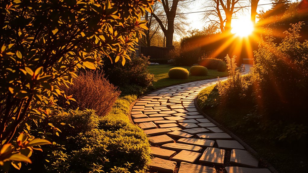 seasonal sunlight and shadows