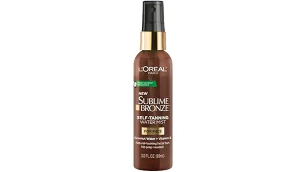self tanner facial mist