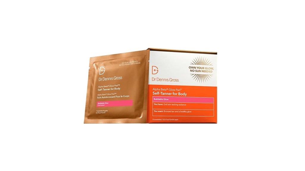 self tanner glow pad