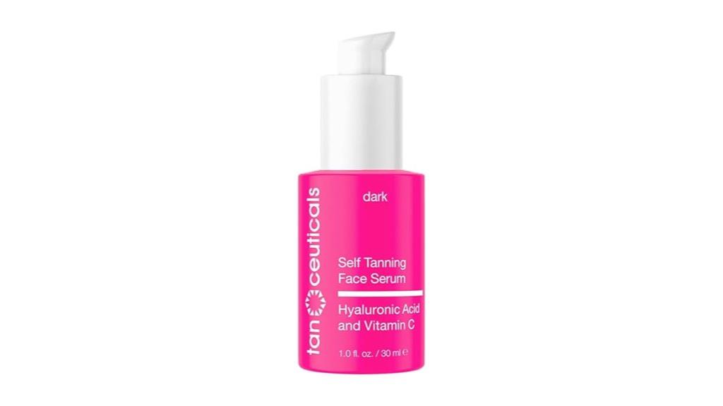 self tanning face serum
