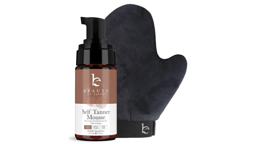 self tanning mousse kit