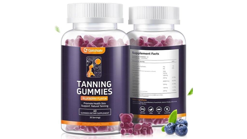 self tanning supplement gummies