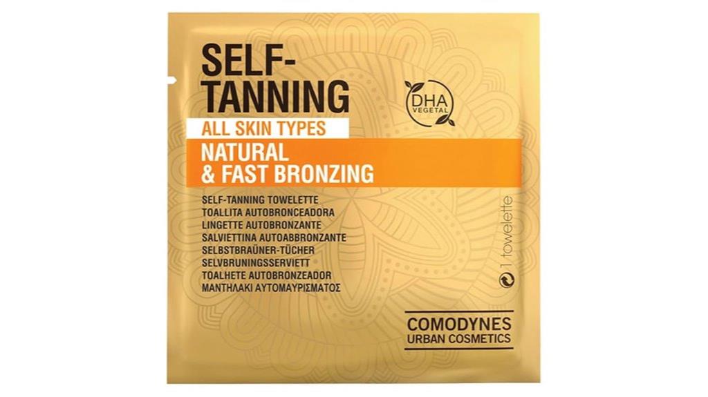 self tanning towelette pack