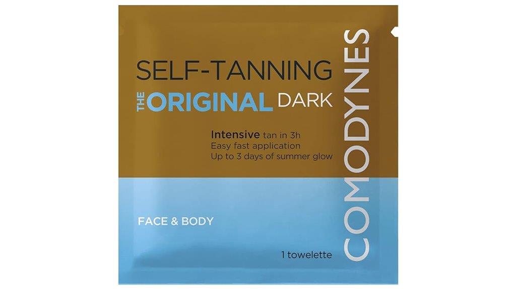 self tanning towelette pack