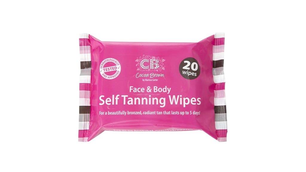 self tanning wipe pack
