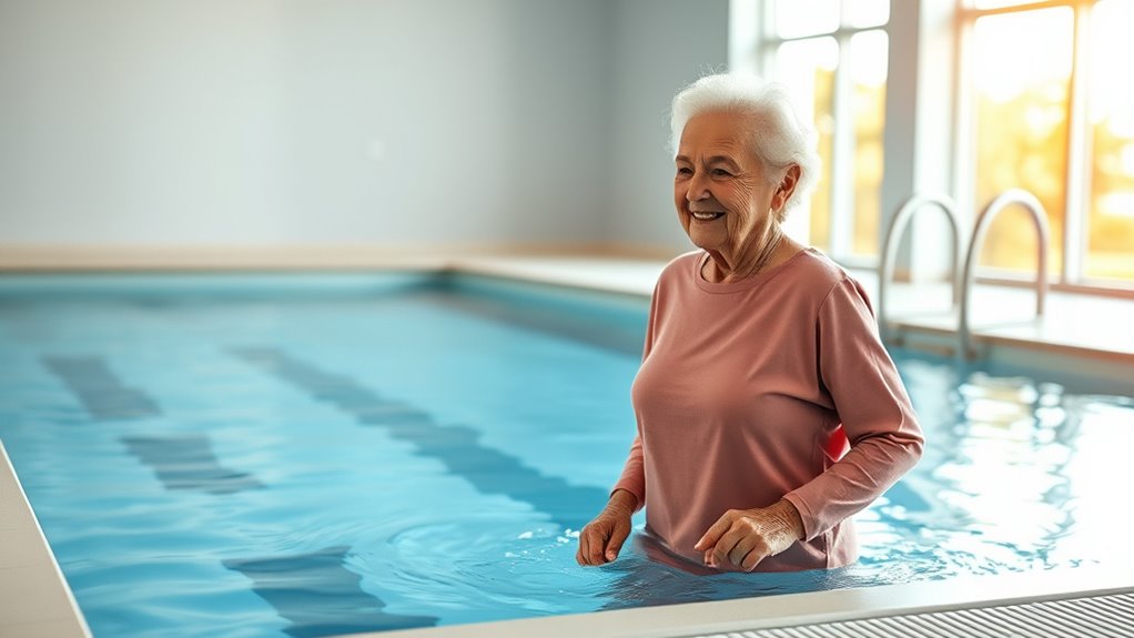 senior friendly aquatic exercise features