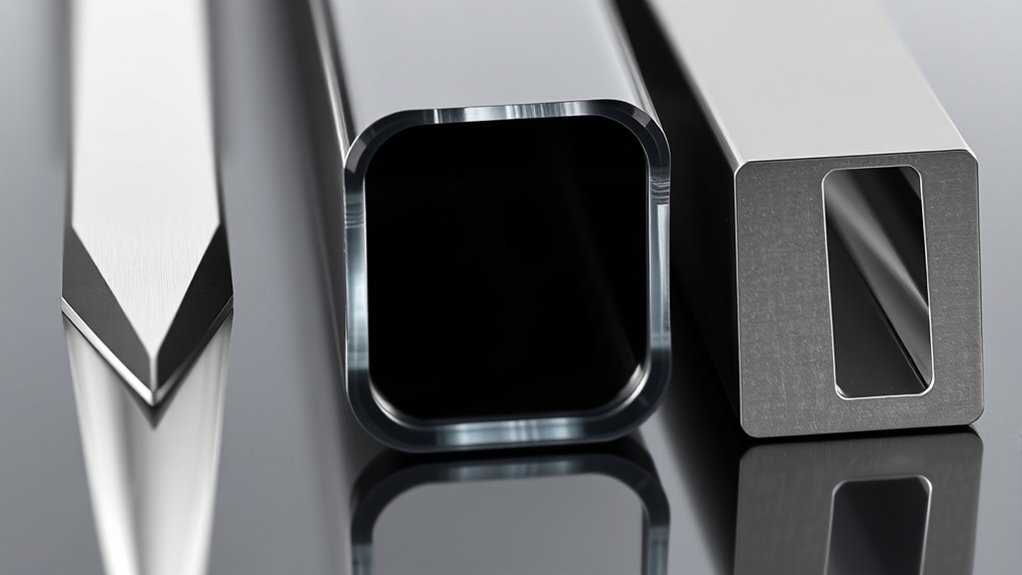 sharply tapered metallic aperture