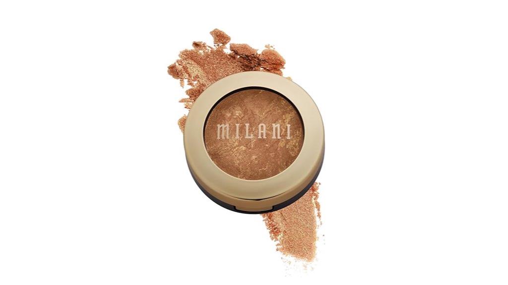 shimmery baked bronzer powder