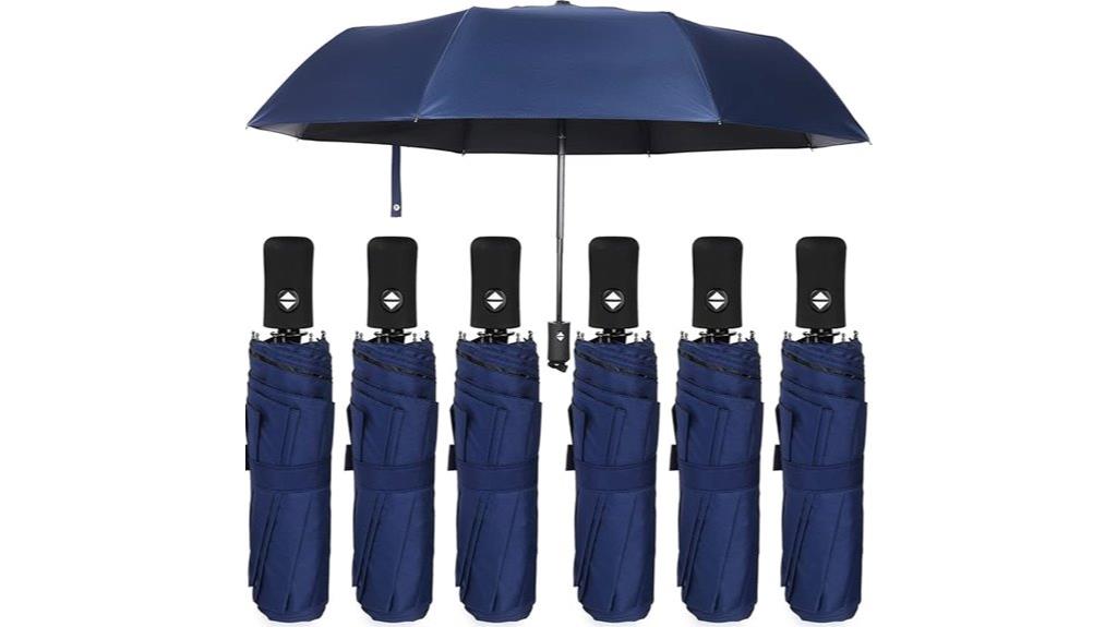 six pack travel umbrellas