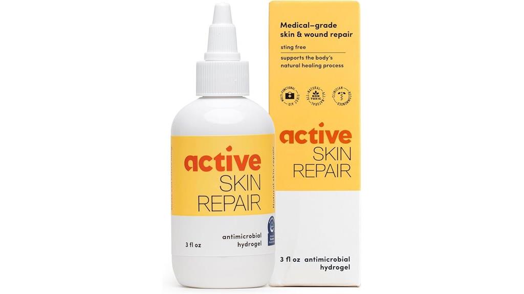 skin healing hydrogel application