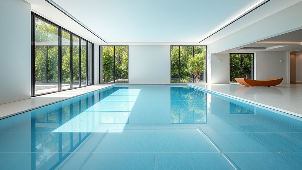 sleek minimalist pool design