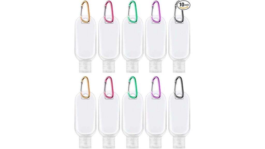 small travel sanitizer bottles