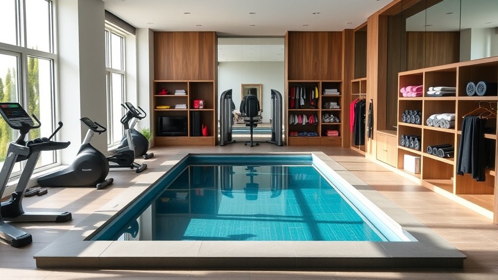 smart home gym storage