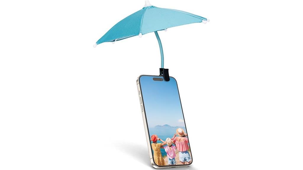 smartphone sun shade clip
