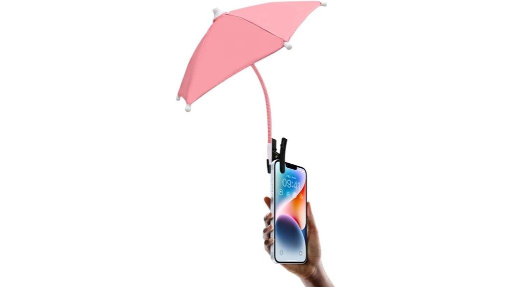 smartphone sun shade clip
