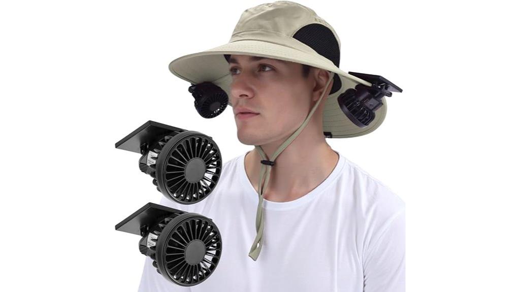 solar powered fan sun hat