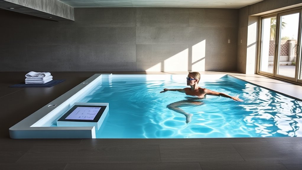 space efficient aquatic exercise