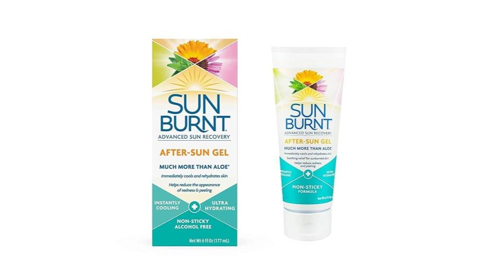 sunburnt aloe vera gel