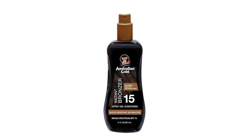 sunscreen spray gel 8oz