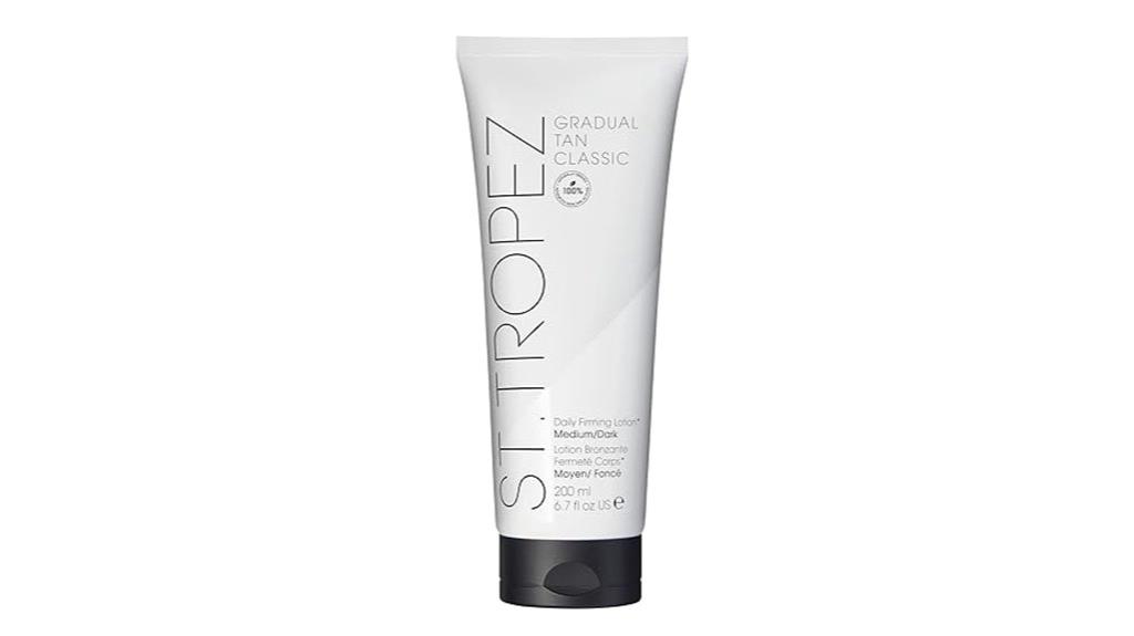 tanning lotion with firming