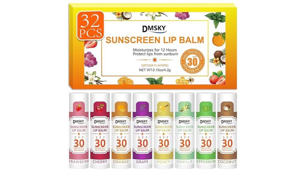 thirty two spf lip balms