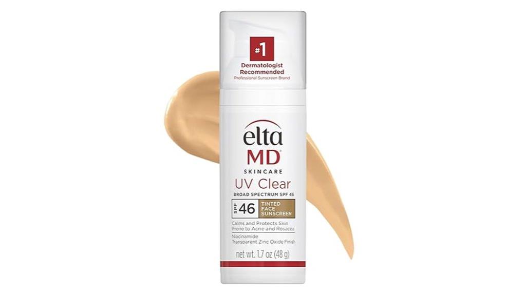 tinted spf 46 face sunscreen