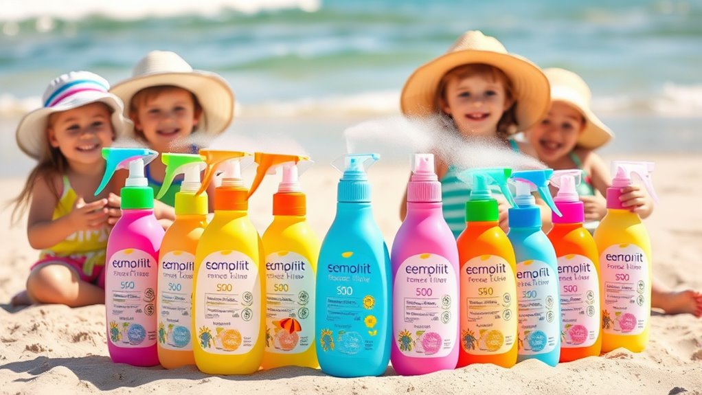 top child safe spf sprays