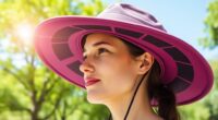 top portable solar fan hats