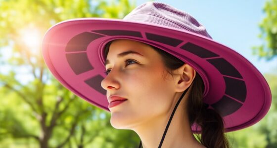 top portable solar fan hats