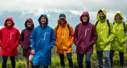 top upf rain poncho jackets