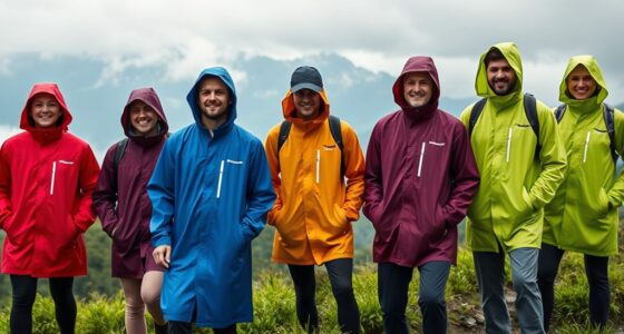 top upf rain poncho jackets