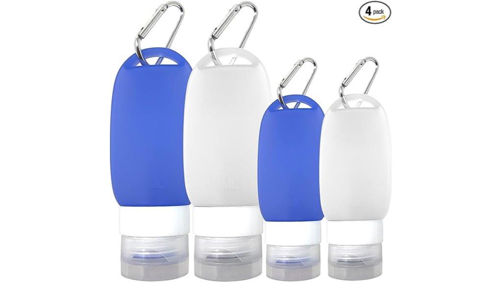 travel sized silicone bottles