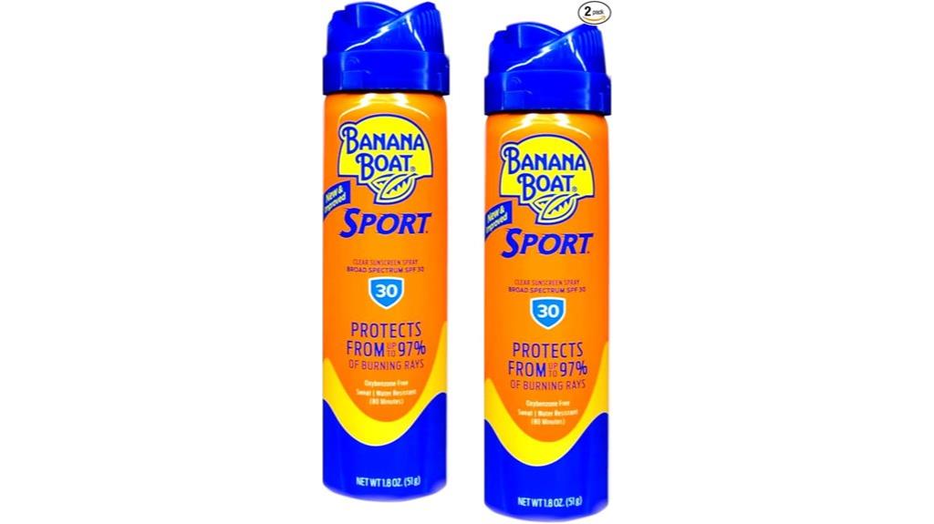 travel sized spf 30 spray