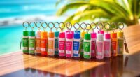 travel spf keychain bottles