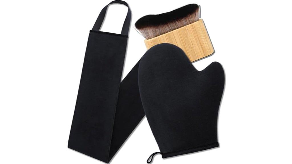 triple use tanning glove set