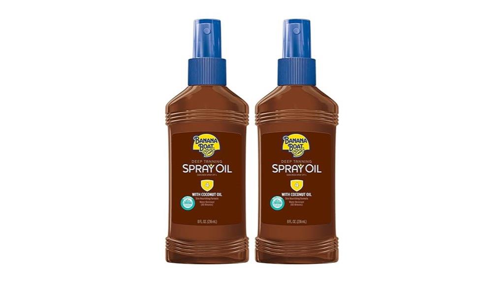 twin pack spf 4 tanning spray