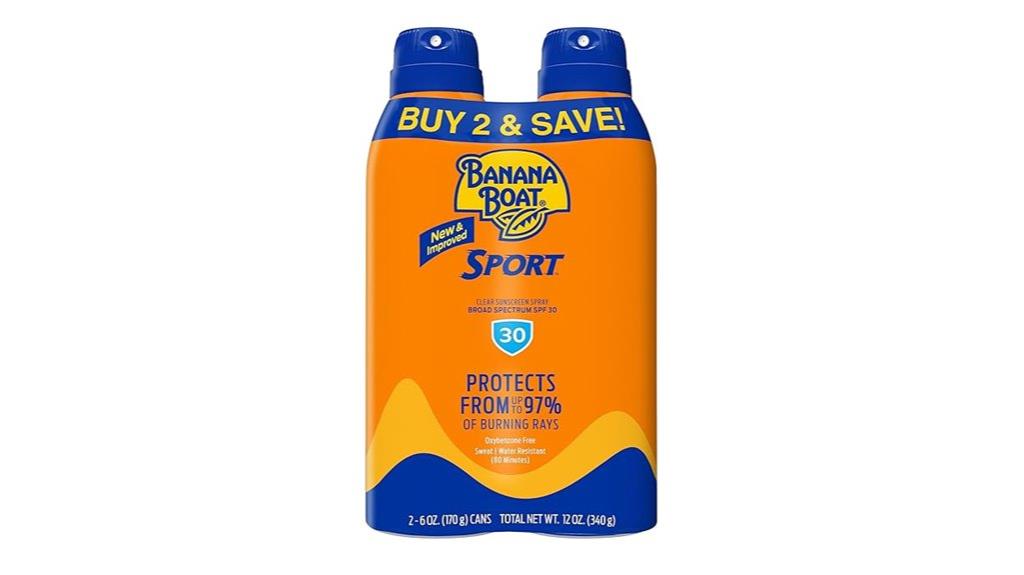 twin pack sunscreen spray