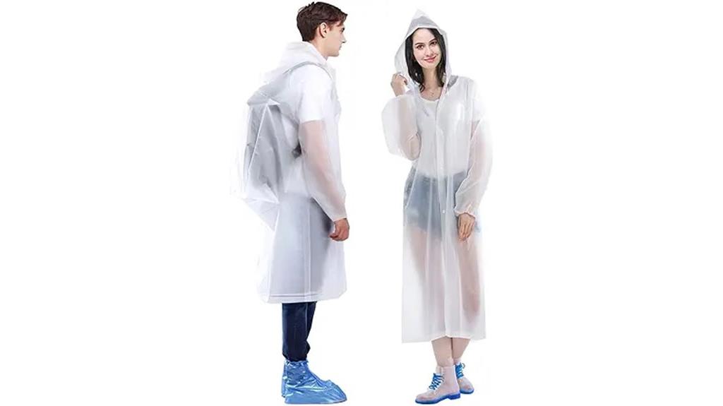two adult rain ponchos